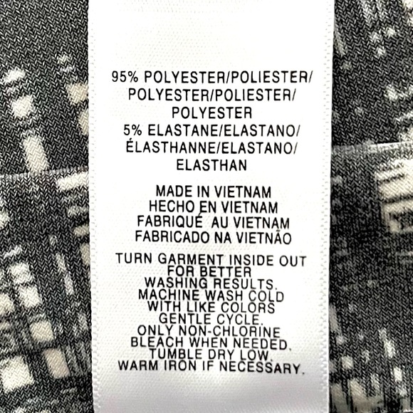 Jones New York-Women’s Sleeveless Top-Size 1X-Black & White - Picture 10 of 13